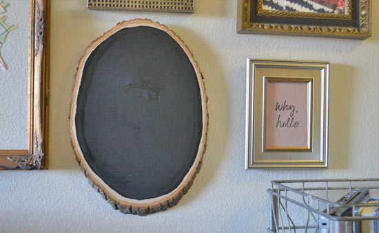 DIY_Wood_Slice_Chalkboard