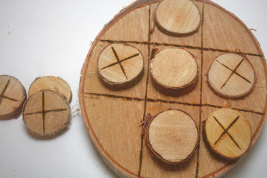 DIY_Wood_Slice_Tick_Tac_Toe