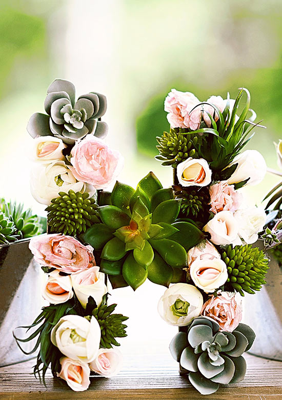 DIY_Faux_Succulent_Monogram10