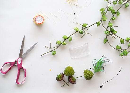 DIY_Succulent_Hair_Combs_Tutorial2