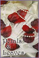 Silk Rose Petals & Leaves