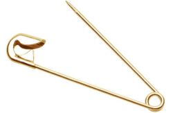 Gold Metal Safety Pins