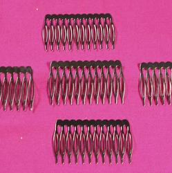 Silver Metal Hair Combs