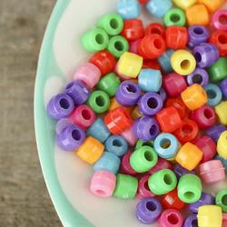 Multicolored Pony Beads
