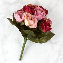 Blush Artificial Rose Bush