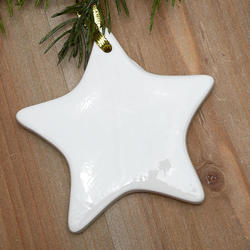 Porcelain Ceramic Star Ornament