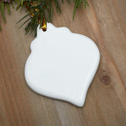 Porcelain Ceramic Spindle Ornament
