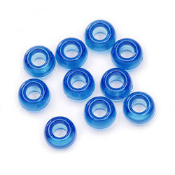 Transparent Dark Sapphire Opaque Pony Beads