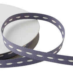 Vintage Violet Stitched Grosgrain Ribbon