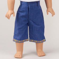 Tallina's Blue Capri Doll Pants
