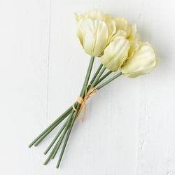 Green Satin Artificial Tulip Bundle