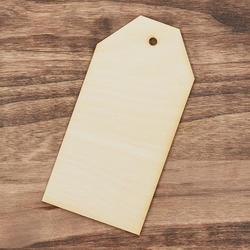 Large Unfinished Wood Hang Tag