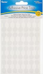 Adhesive Paper Blank Barbell Jewelry Labels Price Tag Stickers