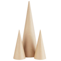 Paper Mache Cone Set