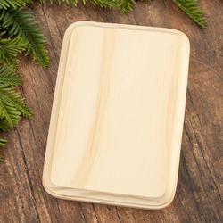 Unfinished Beveled Pinewood Rectangle Plaque