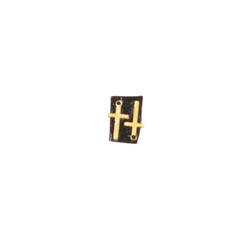 Miniature Plain Brass Cross Charms