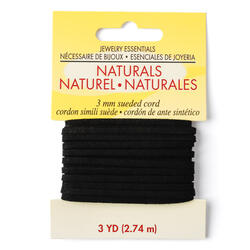 Black Suede Cord