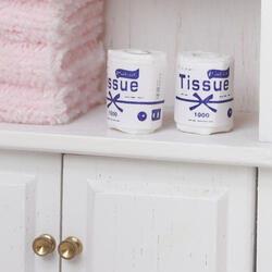 Dollhouse Miniature Toilet Paper Rolls