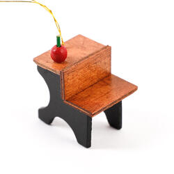 Dollhouse Miniature Antique School Desk - True Vintage
